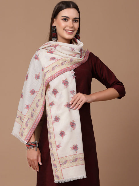 Women's Kani Floral Wool Shawl